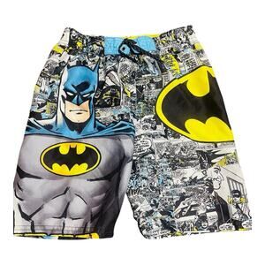 Batman Board Short Swim Trunks Bathing Suit Youth Boys Size Medium